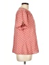 Unbranded 100% Polyester Polka Dots Pink Short Sleeve Blouse Size L - photo 4