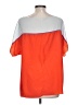 Giani Bernini Color Block Orange Short Sleeve Top Size L - photo 2