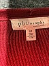 Philosophy Republic Clothing Burgundy Pullover Sweater Size S - photo 7