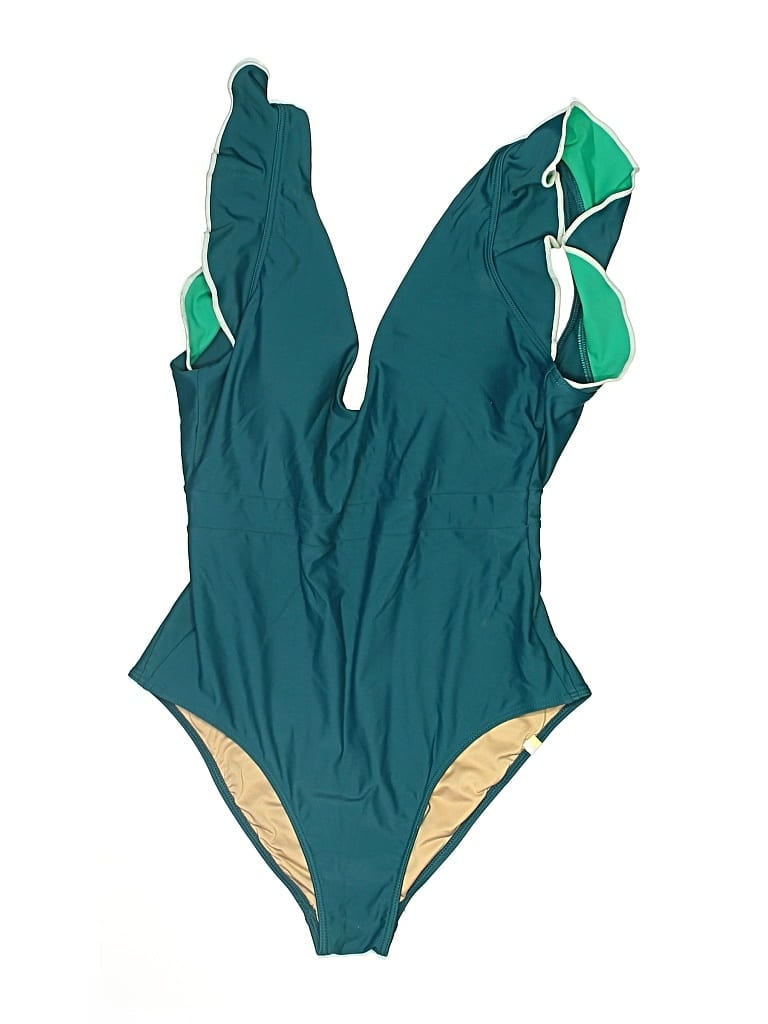 Pre-owned Summersalt One Piece Swimsuit In Green