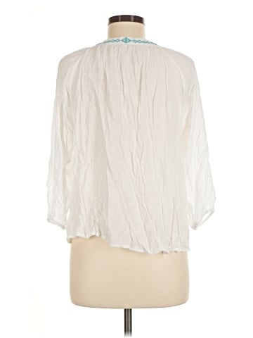 En Creme 3/4 Sleeve Blouse (view 2)