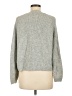 Topshop Metallic Gray Pullover Sweater Size 8 - photo 2