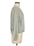 Topshop Metallic Gray Pullover Sweater Size 8 - photo 4