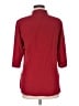 Max Mara 100% Silk Burgundy 3/4 Sleeve Button-Down Shirt Size 6 - photo 2