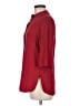 Max Mara 100% Silk Burgundy 3/4 Sleeve Button-Down Shirt Size 6 - photo 5