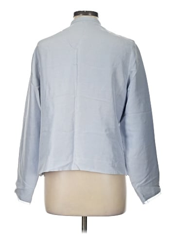 Eileen Fisher Long Sleeve Silk Top (view 2)