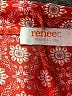 Renee C. 100% Polyester Red 3/4 Sleeve Blouse Size L - photo 7
