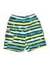 L.L.Bean 100% Polyester Stripes Green Board Shorts Size 8 - photo 1
