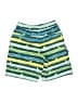 L.L.Bean 100% Polyester Stripes Green Board Shorts Size 8 - photo 2