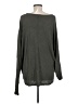 Sen 100% Cotton Gray Long Sleeve Top One size - photo 1