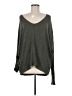 Sen 100% Cotton Gray Long Sleeve Top One size - photo 2