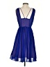 HD in Paris 100% Polyester Blue Cocktail Dress Size 4 - photo 2