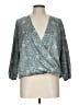 JoFlower Teal 3/4 Sleeve Blouse Size L - photo 1