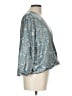 JoFlower Teal 3/4 Sleeve Blouse Size L - photo 4
