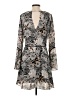 Sam Edelman Print Gray Casual Dress Size 4 - photo 2