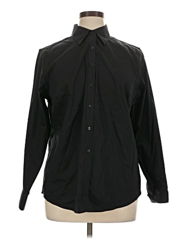 Jones New York Signature Long Sleeve Button-Down Shirt (view 1)