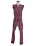 Masscob 100% Silk Tweed Purple Jumpsuit Size EU 34 / US 4 - photo 1