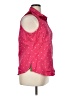 Rafaella Polka Dots Pink Sleeveless Button-Down Shirt Size XL - photo 4