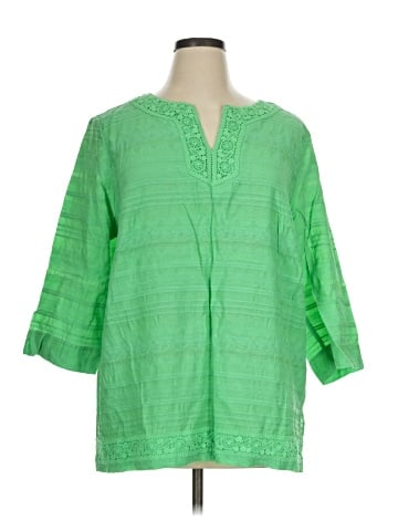 Alfred Dunner 3/4 Sleeve Blouse (view 1)
