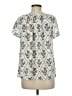 CeCe 100% Polyester Ivory Short Sleeve Blouse Size M - photo 2