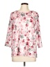 Allison Daley Floral Pink 3/4 Sleeve Blouse Size L - photo 1
