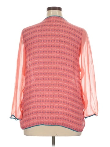 Sundance 3/4 Sleeve Silk Top (view 2)