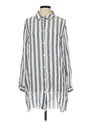 Blue Island Long Sleeve Button-Down Shirt (view 1)