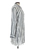 Blue Island Stripes Silver Long Sleeve Button-Down Shirt Size L - photo 4