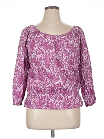 IZOD 3/4 Sleeve Blouse (view 1)