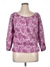 IZOD 100% Cotton Pink 3/4 Sleeve Blouse Size XL - photo 1