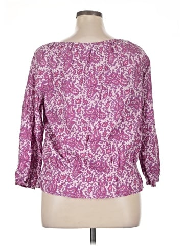IZOD 3/4 Sleeve Blouse (view 2)