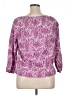 IZOD 100% Cotton Pink 3/4 Sleeve Blouse Size XL - photo 2