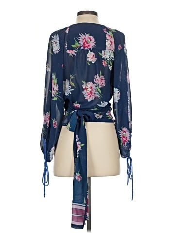 Talitha 3/4 Sleeve Silk Top (view 2)