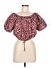J.Crew 100% Cotton Red Short Sleeve Blouse Size M - photo 1