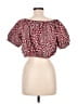 J.Crew 100% Cotton Red Short Sleeve Blouse Size M - photo 2