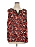 Sejour 100% Polyester Red Sleeveless Blouse Size 16W - photo 1