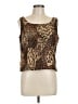 Jessica Howard 100% Polyester Brown Sleeveless Top Size 14 - photo 1