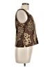 Jessica Howard 100% Polyester Brown Sleeveless Top Size 14 - photo 4