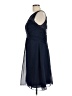 Alfred Angelo 100% Polyester Solid Blue Cocktail Dress Size 14 - photo 5