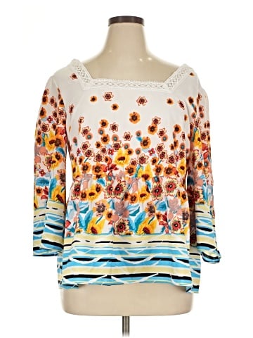 Suzanne Betro 3/4 Sleeve Blouse (view 1)
