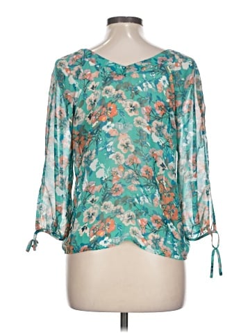 LC Lauren Conrad 3/4 Sleeve Blouse (view 2)