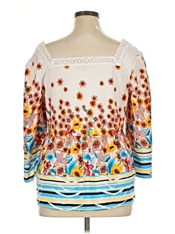 Suzanne Betro 3/4 Sleeve Blouse (view 2)