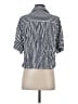 Zara Stripes Blue Short Sleeve Blouse Size XS - photo 2