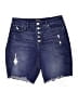 Walmart Blue Denim Shorts Size 14 - photo 1