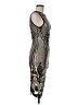 Privy Graphic Silver Cocktail Dress Size M - photo 4