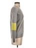 Aqua 100% Cashmere Color Block Gray Cashmere Pullover Sweater Size XS - photo 4