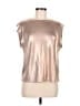 Porridge Metallic Silver Gold Short Sleeve Top Size Med (2) - photo 1