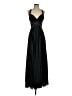 Betsy & Adam 100% Polyester Solid Black Cocktail Dress Size 4 - photo 1