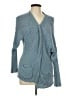 Shein 100% Polyester Blue Cardigan Size L - photo 1