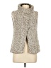 Dylan 100% Polyester Gray Faux Fur Vest Size M - photo 1